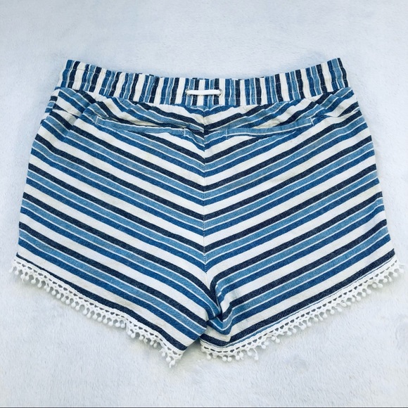Jolt, Striped Linen Shorts - Picture 2 of 13